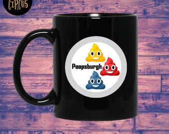 Cleveland Browns, Baltimore Ravens, Cincinnati Bengals, Poopsburgh Steelers, Funny Mugs, Coffee Mug, Funny Coffee Mug, Sarcasm, Gag Gift