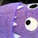 purple monster apron