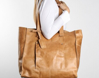 Leather Tote Bag - various colours