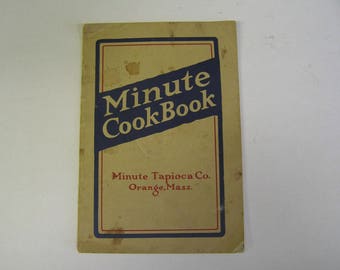 Antique Cook Book Minute Tapioca Recipes Advertising 1915 Orange MA