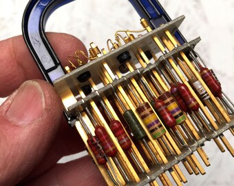 1960's Hand-Assembled Burroughs Computer Micro-Module, B-5000 series - Free Shipping