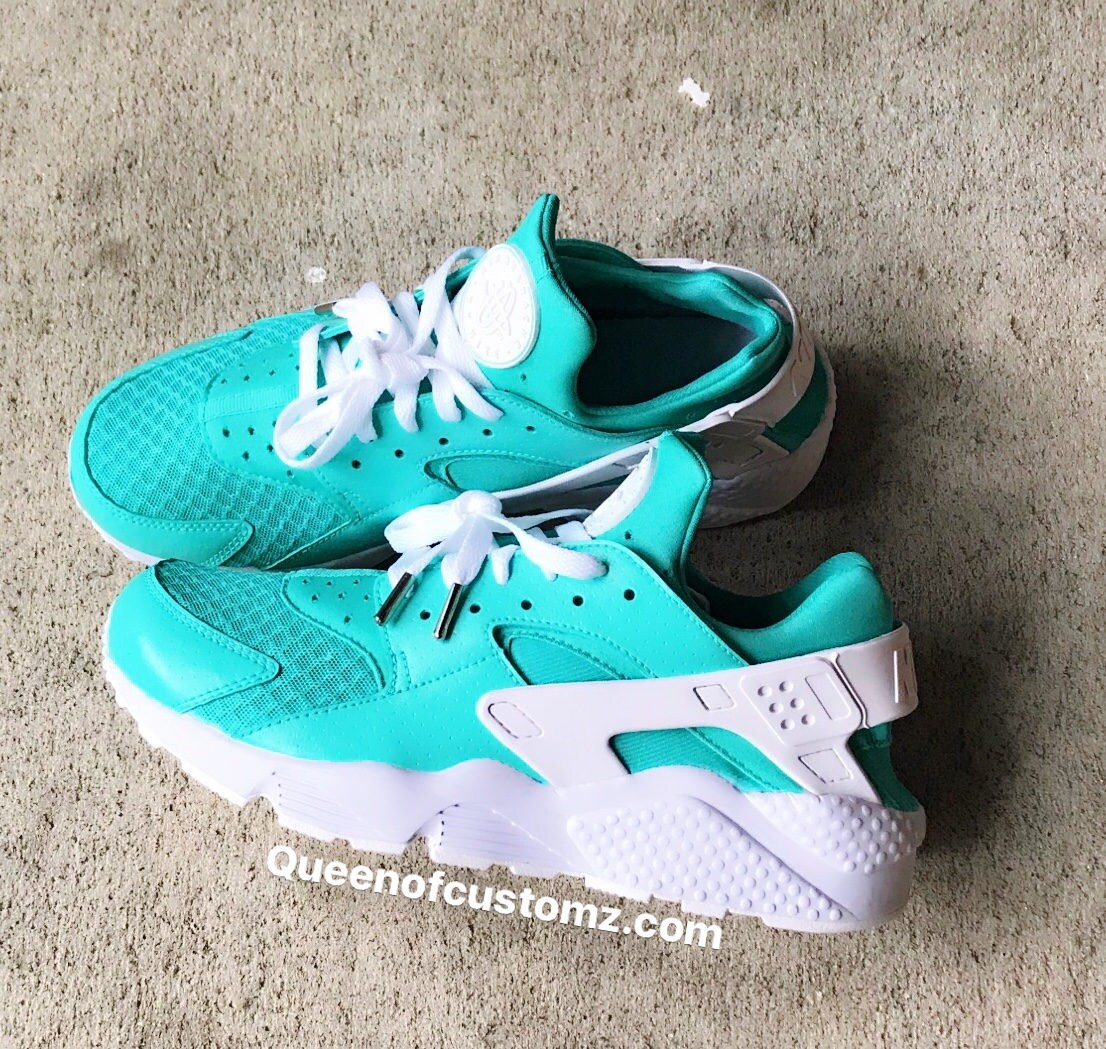 Gift Box Blue Nike  Huarache  Custom 