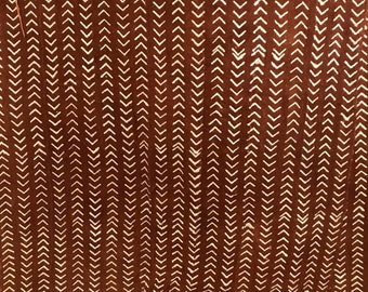 Rusty red mudcloth