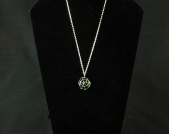 Spider's web necklace
