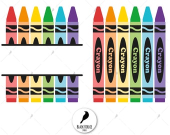 Crayon svg, colors svg, crayola svg, crayon clipart, crayon monogram svg, teacher svg, school svg for cricut – eps dxf png pdf svg cut file
