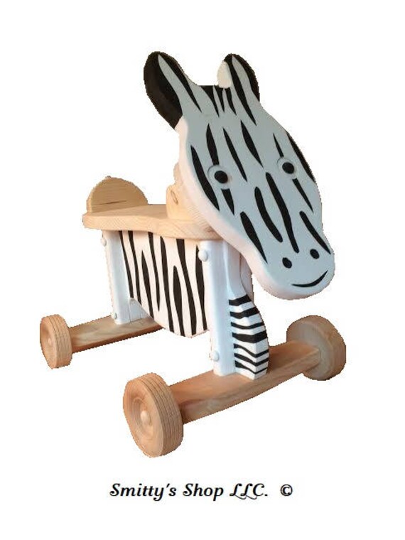 zebra wooden toy