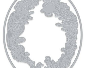Hero Arts Reef Border with Frame Fancy Die (F) DI385, ocean sea, fish,turtle,seahorse,seaweed, starfish,,coral, paper crafting, scrapbook