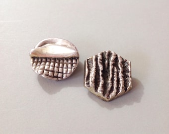 Sterling silver, N. S. Bar-on, sterling earrings, vtg modernist jewelry, sterling modernist, silver modernist, silver earrings,