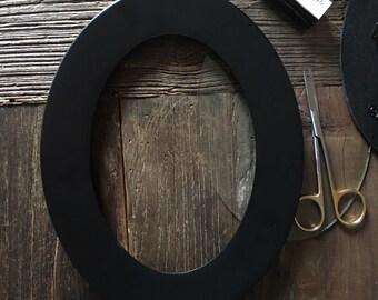 Classic Oval Black Wood Picture Frame Silhouette Frame Ovals