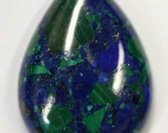 Natural Azurite Malachite Pear Cabochon High Quality Gemstones 9x13 10x15 13x18 15x21 18x25 FREE SHIPPING
