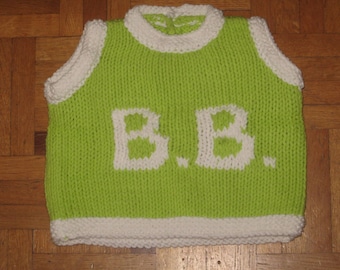 BB-3 month sleeveless sweater