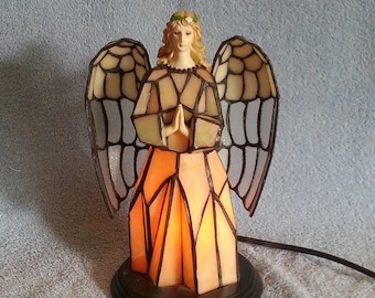 Accent Lamp - Stained Glass Angel - Guardian Angel Nightlight