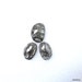 3 pieces pair BLACK Rutilated Rosecut Uneven Cabochon rosecut (20x13.5mm -1 pcs Or 17x11mm -2 pcs) Black Rutile Faceted Irregular Rosecut