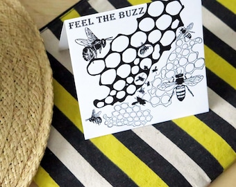 Feel The BUZZ Greeting Card