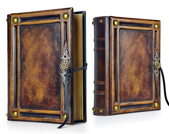 8" x 10" - Large Leather Journal - 600 pages - unique journal, special gift, brown leather journal, unique notebook