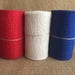 Red, White, or Blue Burlap Ribbon Roll 5.5" x 15ft Patriotic July USA America American