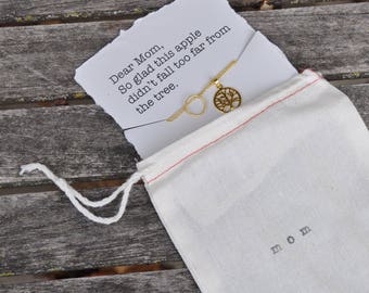 Gift for mom necklace from daughter mom gift mothers day gift from daughter mom birthday gift mother daughter gift for mother necklace