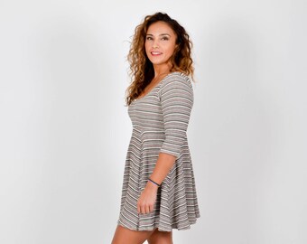 VTG 90's Stripe Babydoll Dress