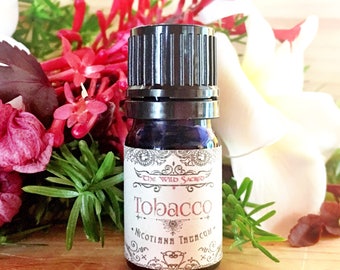 Tobacco Essential Oil Absolute - Nicotine Free - Sacred Oil, Ceremonial Oil, Smudging Oil, Gift for Him, Candle Oil, Soap Oil, Diffuser Oil