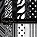 INSTANT DOWNLOAD Zebra Polka dots Digital Paper pack Black White Grey colors printable background Animal skin digital papers DIY po00001-2b