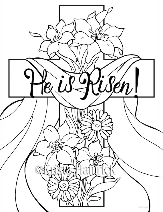 Easter Coloring Printables Christ 9