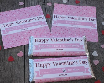 Valentine's Hershey Bar Wrappers - Smart Party Planning