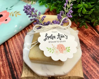 From My Shower To Yours Baby Shower Tags, Bridal Shower Favor Tags, Floral Shower Hang Tags (SC-494)