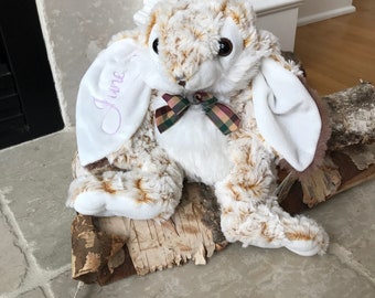 Plush Easter Bunny, Brown Easter Bunny, Stuffie Easter Bunny, First Easter Bunny, Brown Plush Rabbit