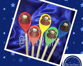 5 Cheeky Monkeys Story spoon set