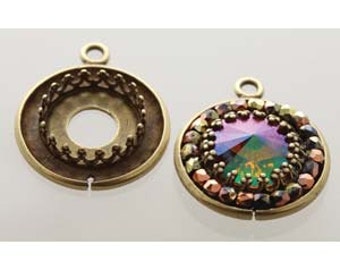 free UK postage Cabochon Setting with Gallery Bezel Pack of 4