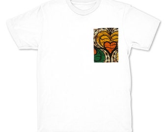 African TeeShirt - Heart Pocket
