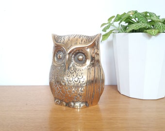 French vintage brass OWL vintage 60/french vintage brass owl of the 60's