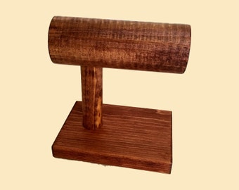 Bracelet Display Stand / Bracelet Holder / Wood T-Bar Jewelry Display / Watch Stand / Trade Show / Collapsible / 10 Color Options