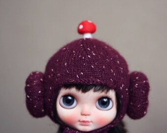 Momo handmade Helmet (hat ) for Blythe - doll outfit - 1colors in