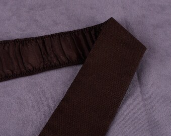 1 yd Brown Ruched Elastic Trim