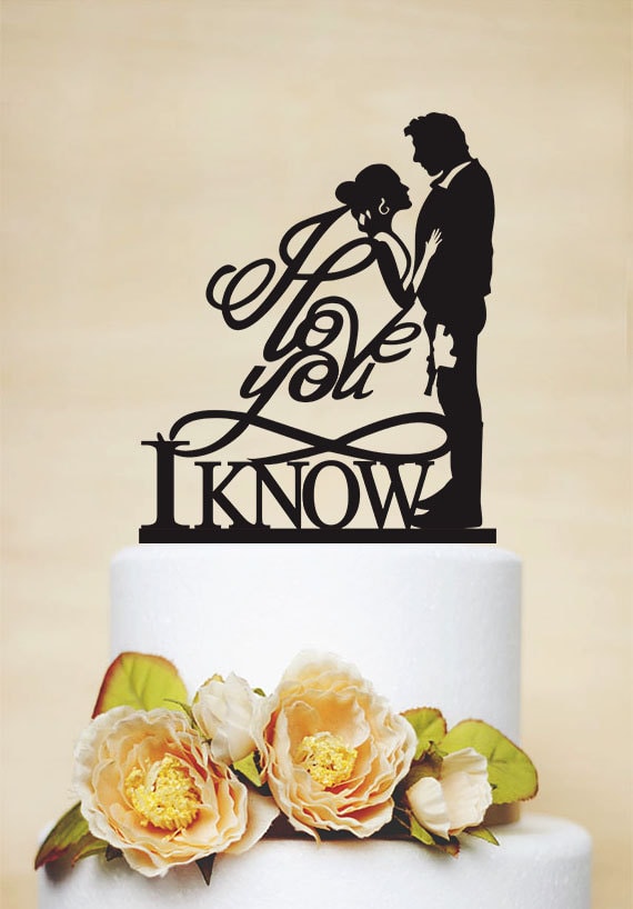 Star Wars Wedding Cake Topper I Love You I Know Cake Topper