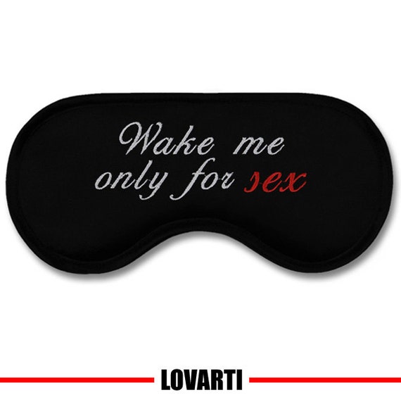 Great and funny sleeping sleep mask / unisex eyemask Wake me