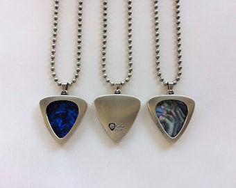 EGOpicks PICK-HOLDER NECKLACE w/ pearloid pick of your choice