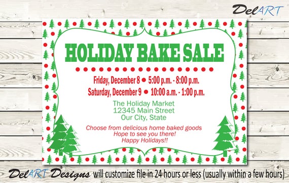 items similar to holiday business flyer home party invitation holiday sale flyers