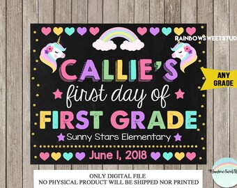 First grade sign | Etsy