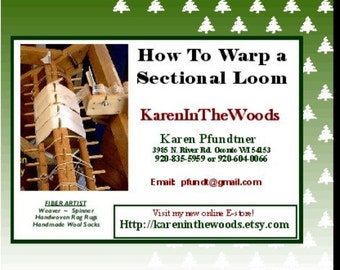 Instructional DVD --- WEAVING - How to Warp a Sectional Loom --- self-produced and self-distributed