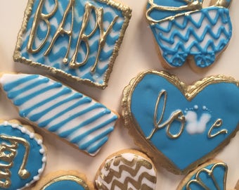12 Baby Shower Biscuit / Cookie Favours