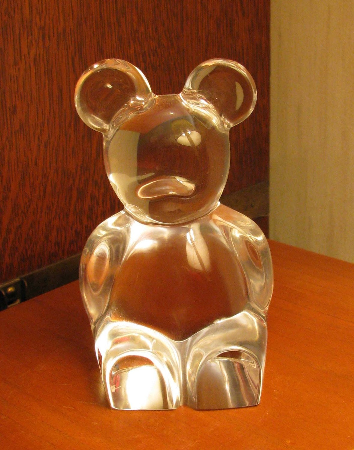 glass teddy bear