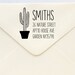 Custom Rubber Stamp - Custom Address Stamp - Return Address Stamp - Personalised Address Stamp - Gift - Potted Cactus 4