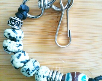 Speckled African Keychain