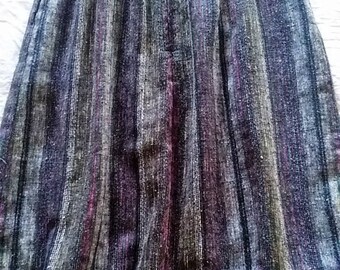 Multi-colored striped skirt