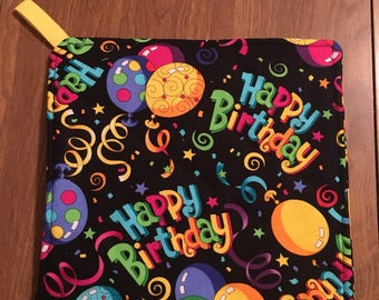 Happy Birthday Pot Holder Hot Pad