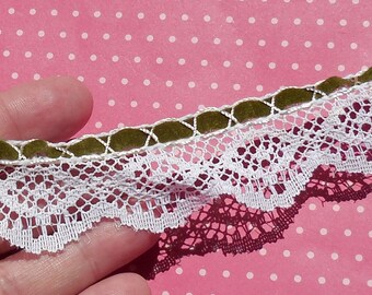 Vintage Lace Trim Green Ribbon Lace Trim
