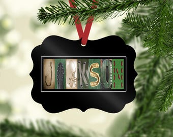 Football Name Ornament, Football Christmas Ornament, Personalized Ornament, Gift Tag, Football Player Gift, Custom Ornament, gift under ten