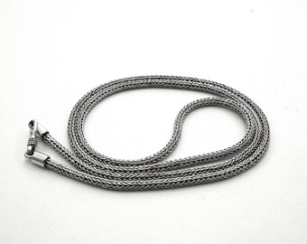 Balinese Silver Woven Necklace